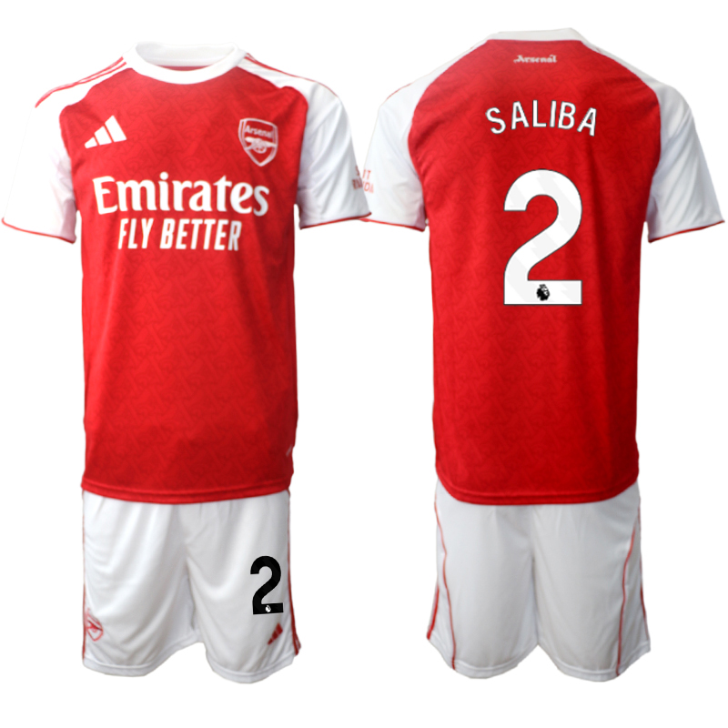 Men 2025-2026 Club Arsenal home red #2 Soccer Jersey 01